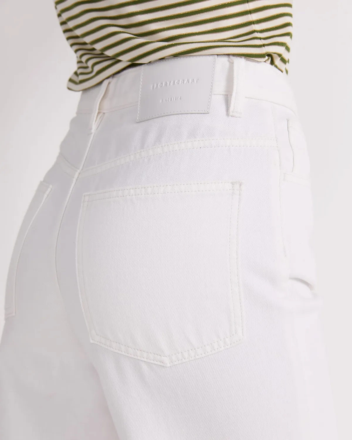 Sportscraft Simmi 120599 jean large blanc femme
