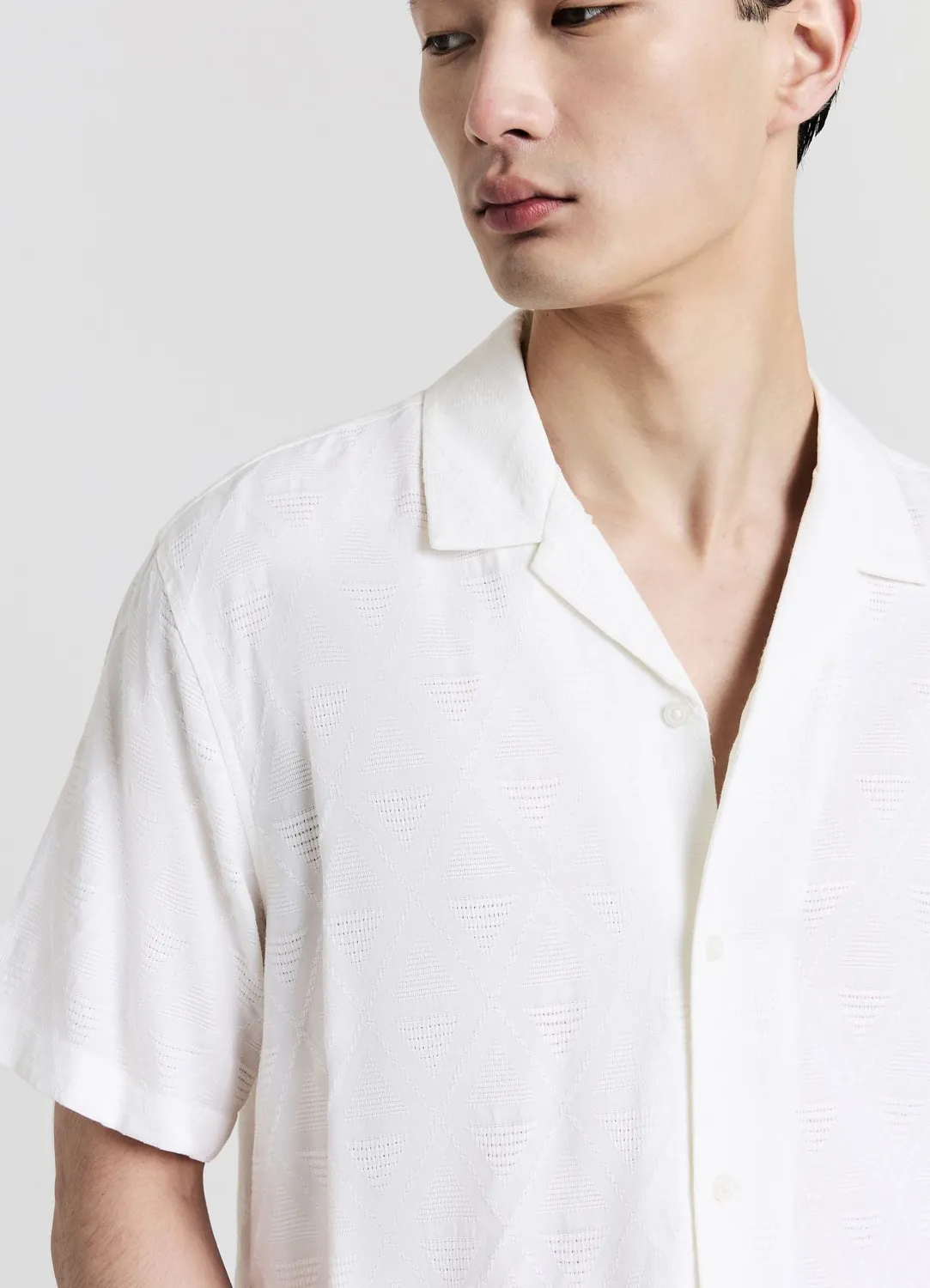 Calliope chemise bowling homme jacquard coton