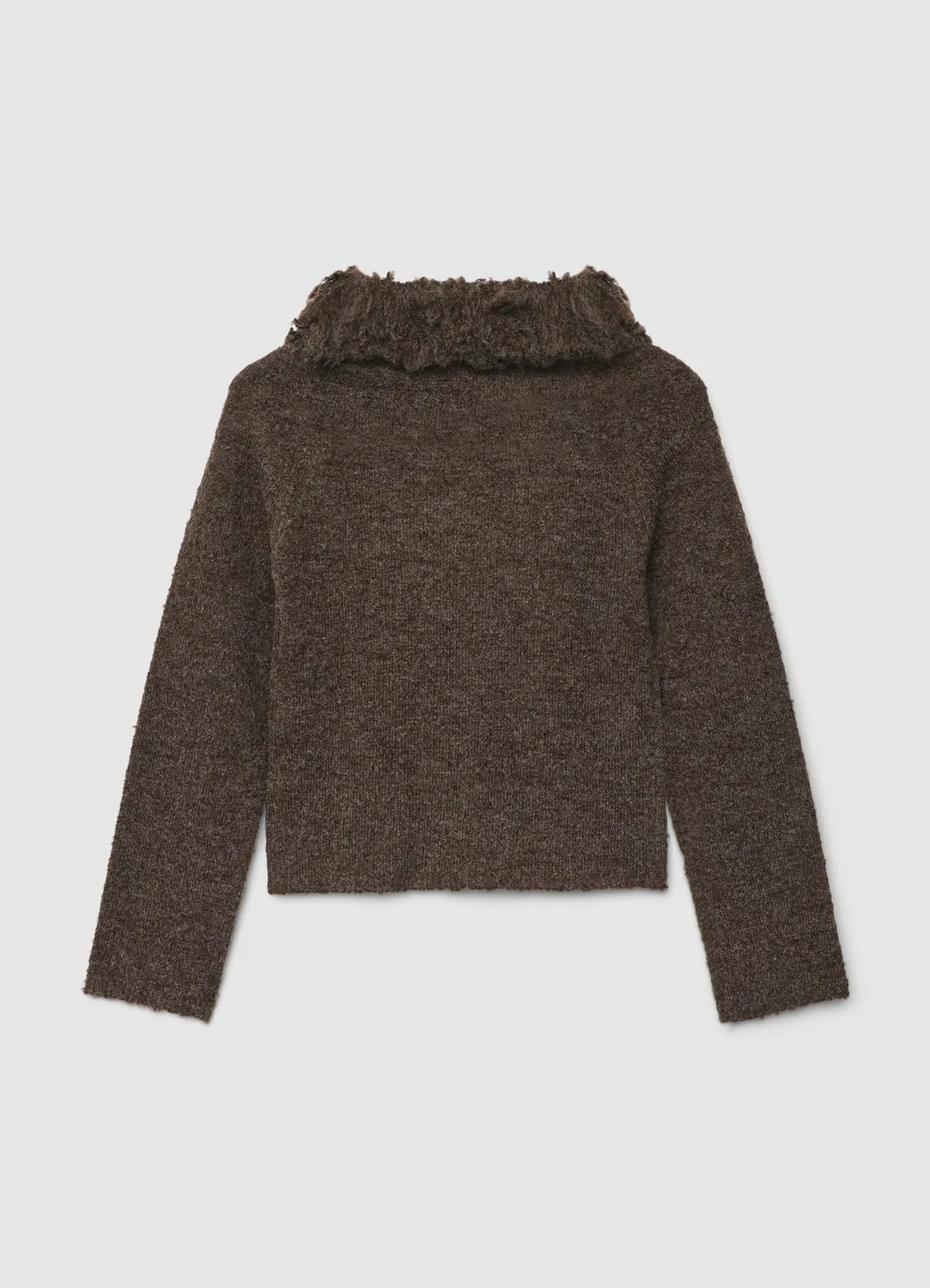Calliope pull à franges femme manches longues col large