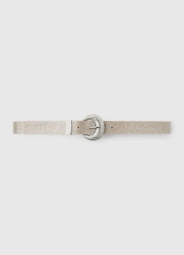 Calliope ceinture strass femme boucle ronde ajustable