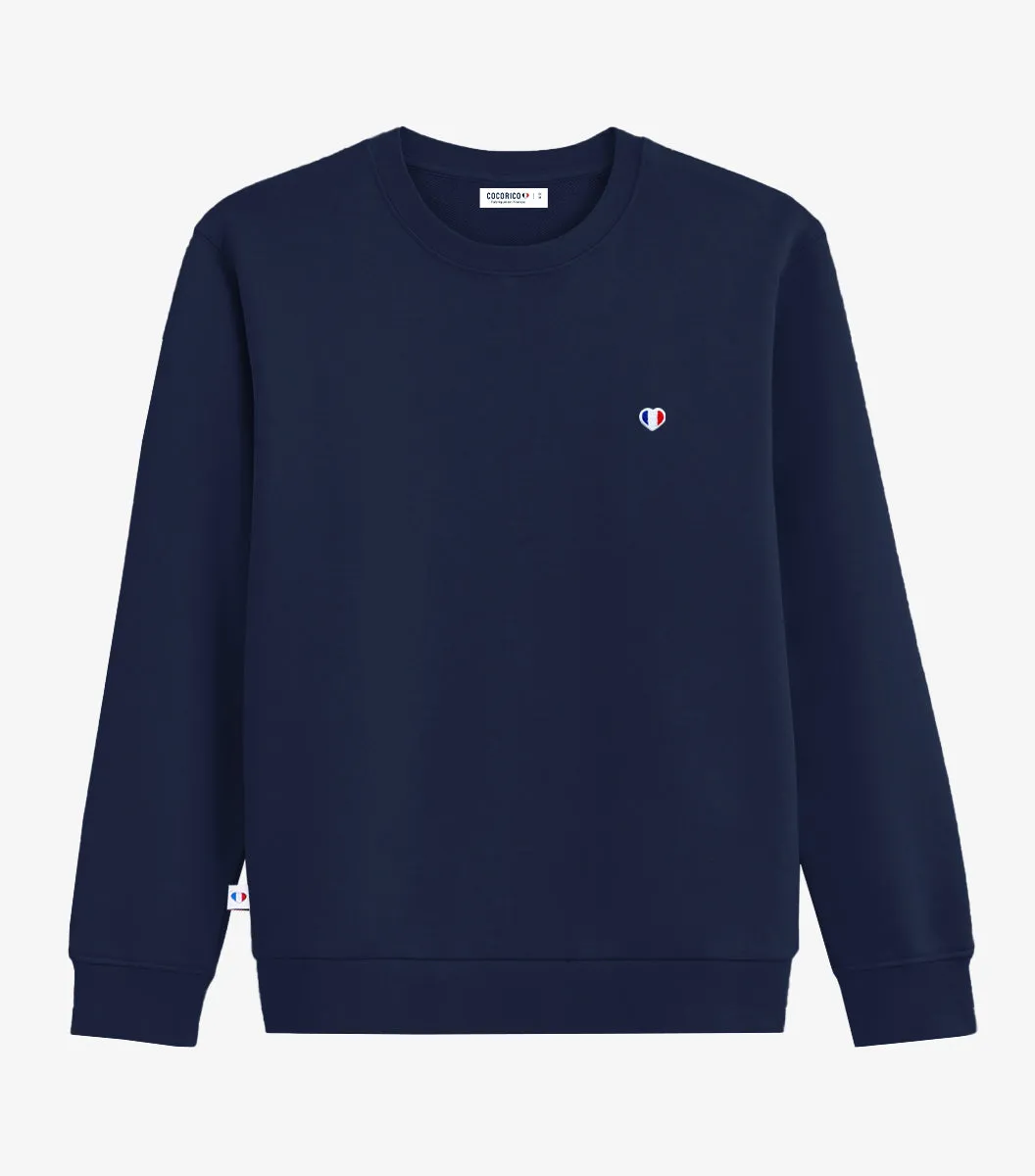Cocorico Iconique sweat homme marine coton