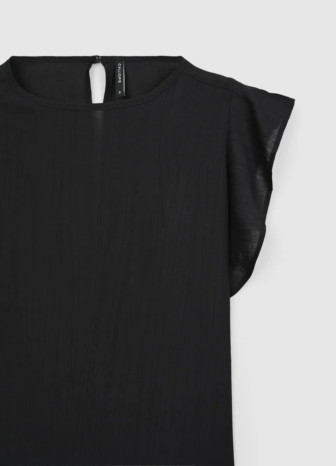 Calliope blouse manches volants femme unie