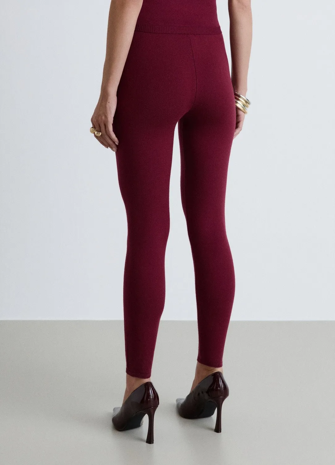 Calliope leggings long femme uni taille haute