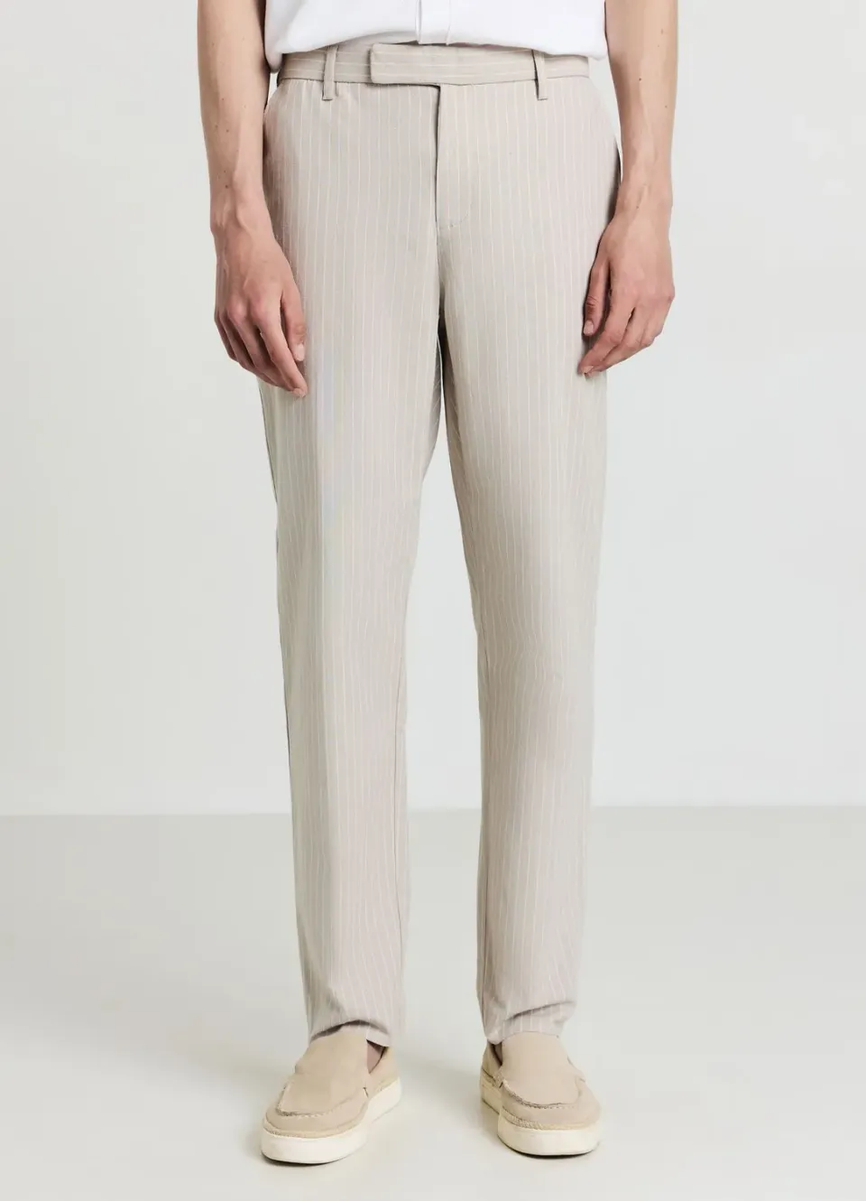 Calliope pantalon rayé homme coton