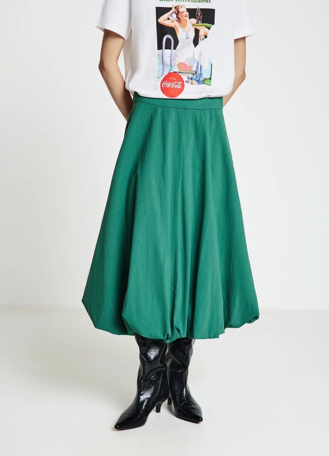Calliope jupe ballon midi volume femme