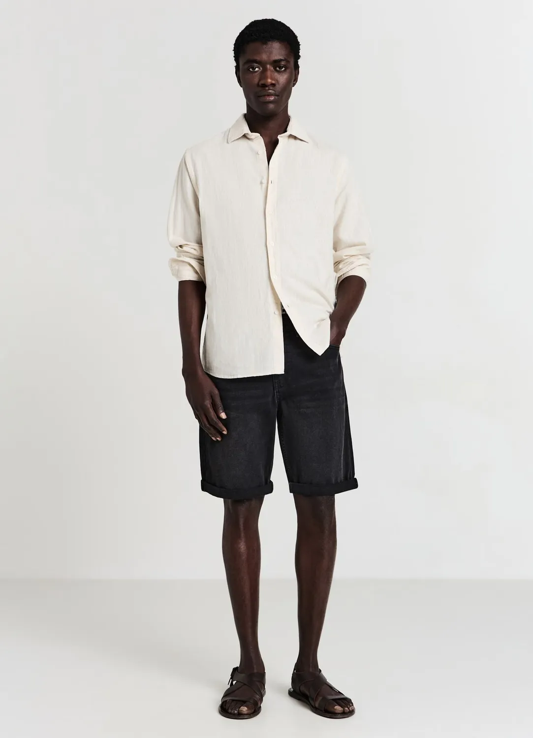 Calliope denim short jean homme coton