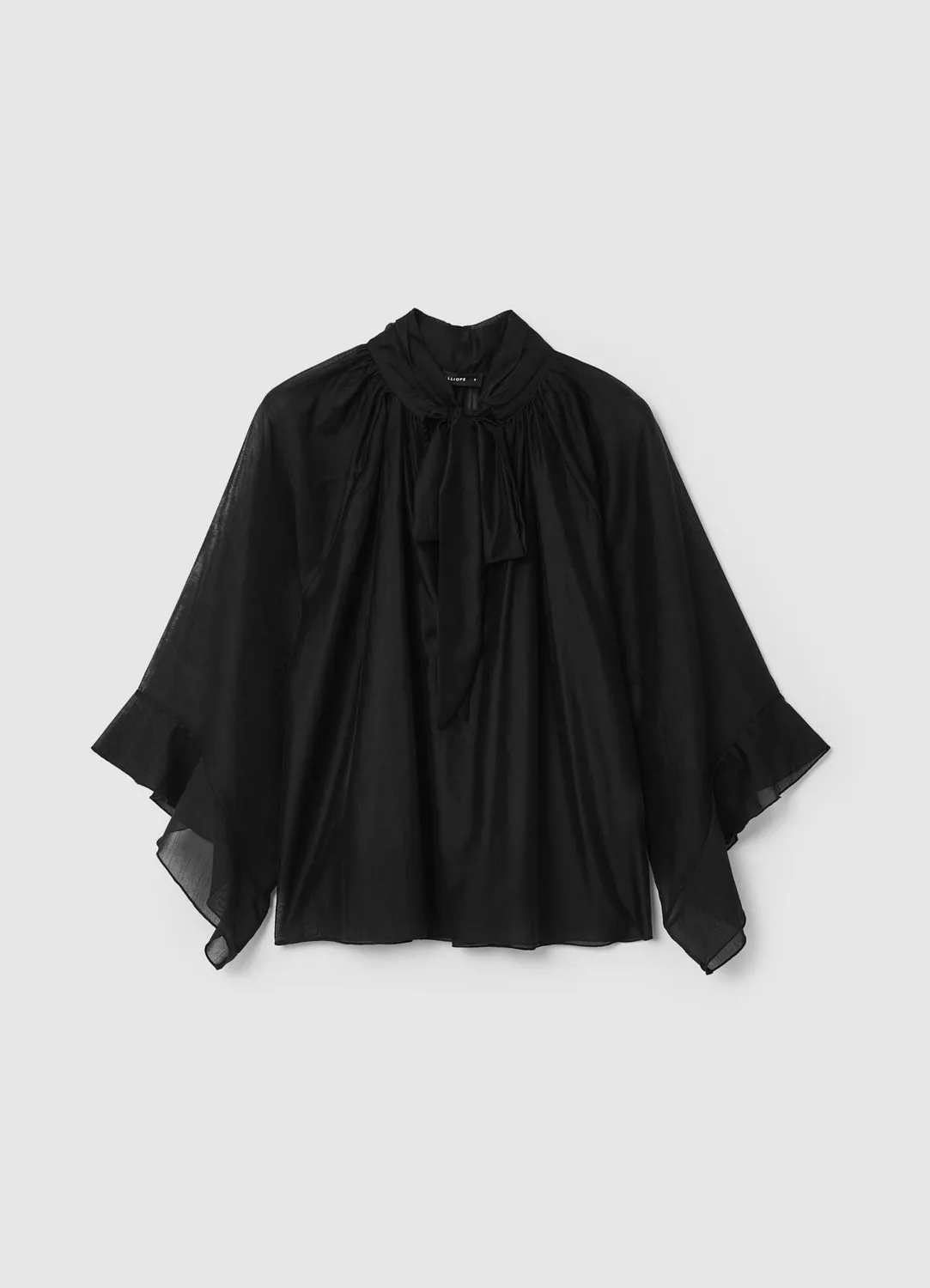 Calliope Blouse volants col lavallière femme ample