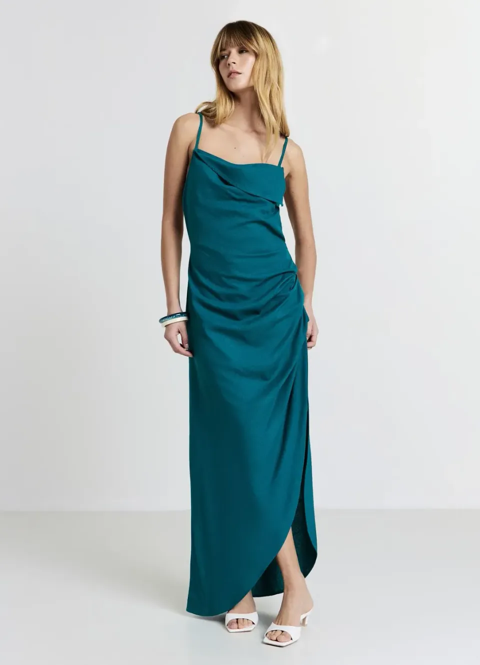Calliope robe longue dos nu femme fente