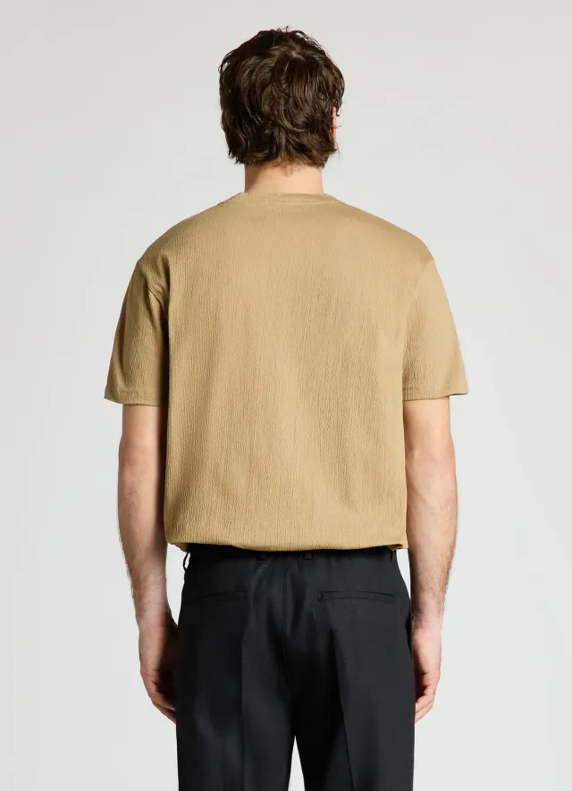 Calliope T-shirt homme uni col rond manches courtes
