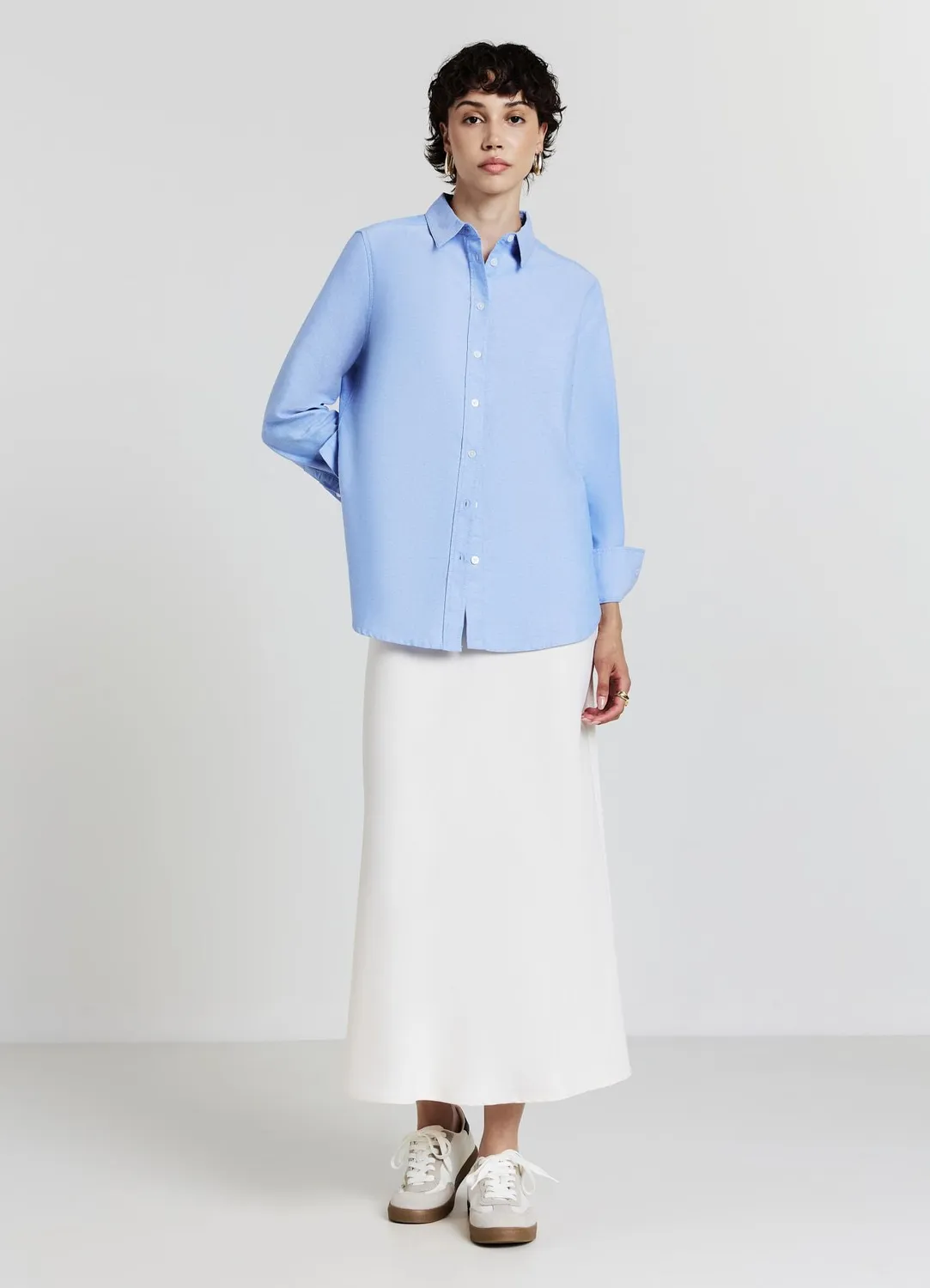 Calliope chemise oversize coton femme unie