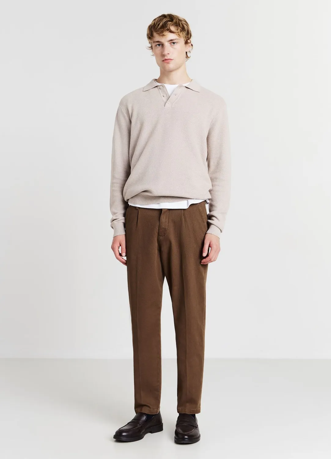 Calliope pantalon chino homme uni coupe confort
