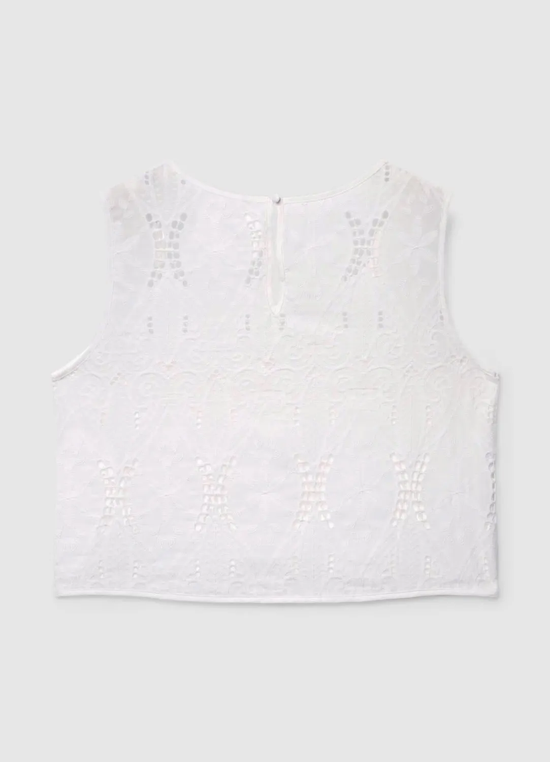 Calliope Top sangallo sans manches femme