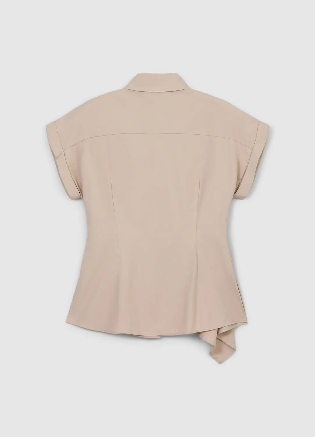 Calliope chemise nouée femme coton manches courtes