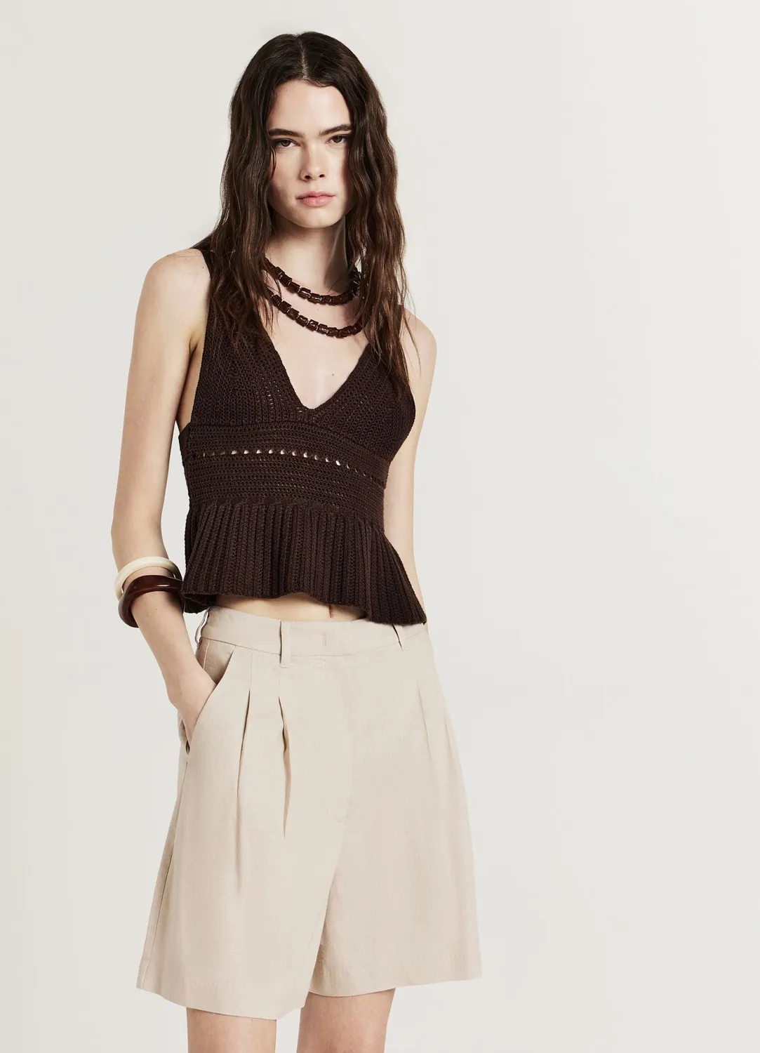 Calliope Bermuda Uni Short Femme Coupe Regular