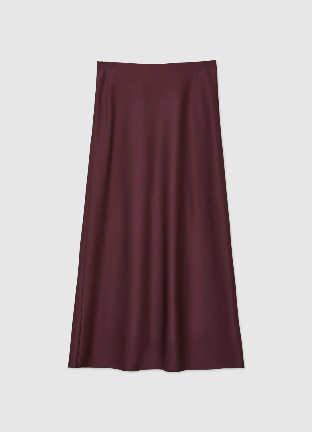 Calliope jupe midi femme satinée coupe droite