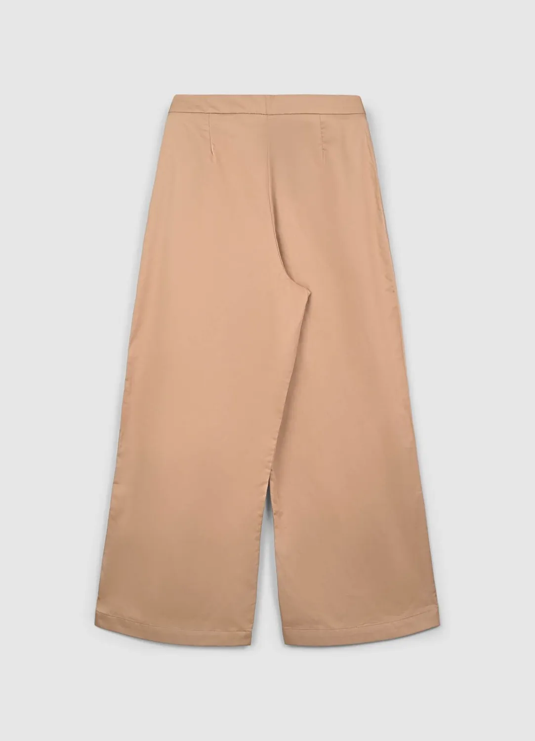 Calliope Pantalon Palazzo Crop Femme Coton