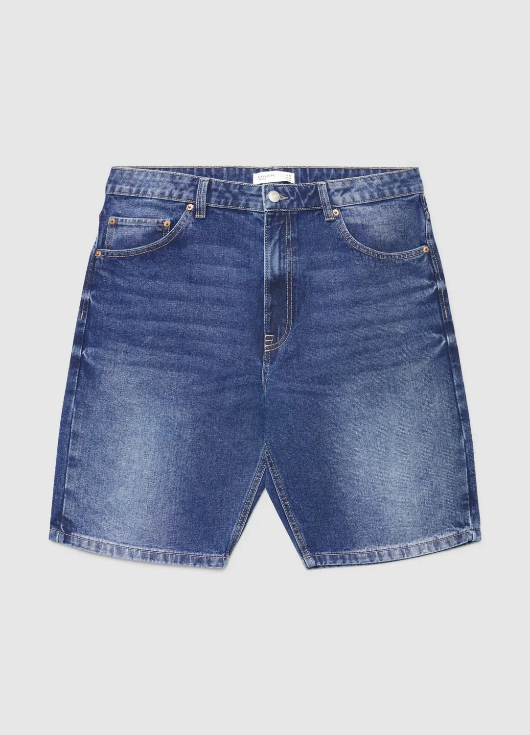 Calliope short denim homme baggy 5 poches délavé