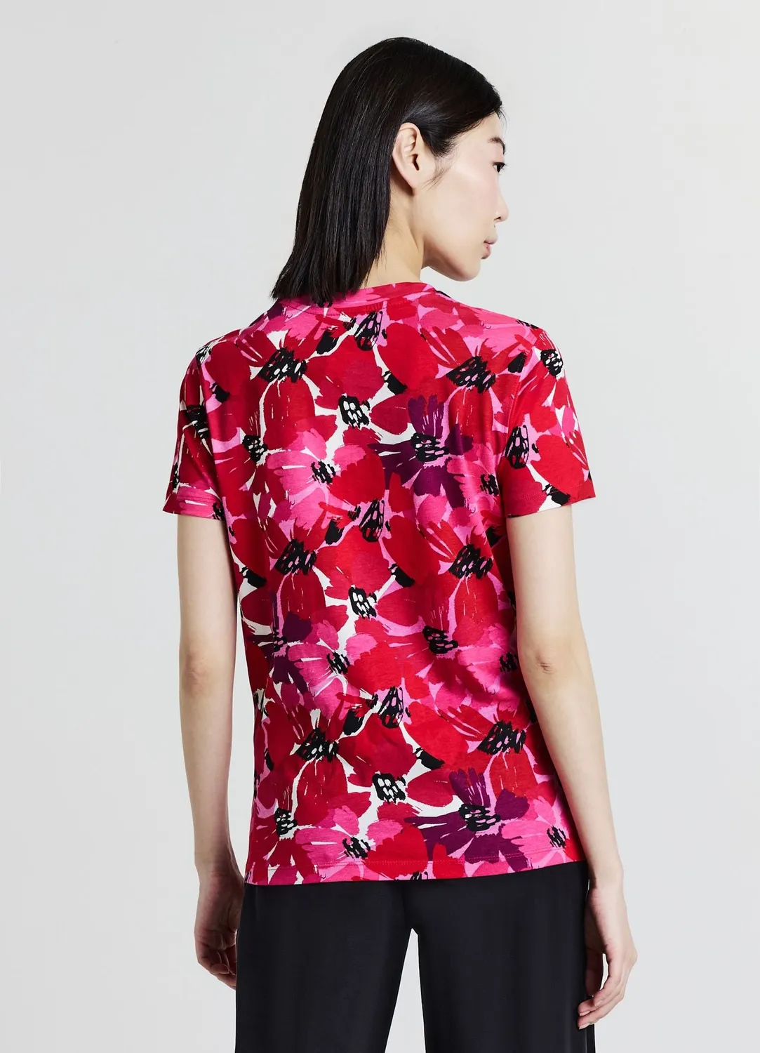 Calliope T-shirt fantasia fiori all over femme coton