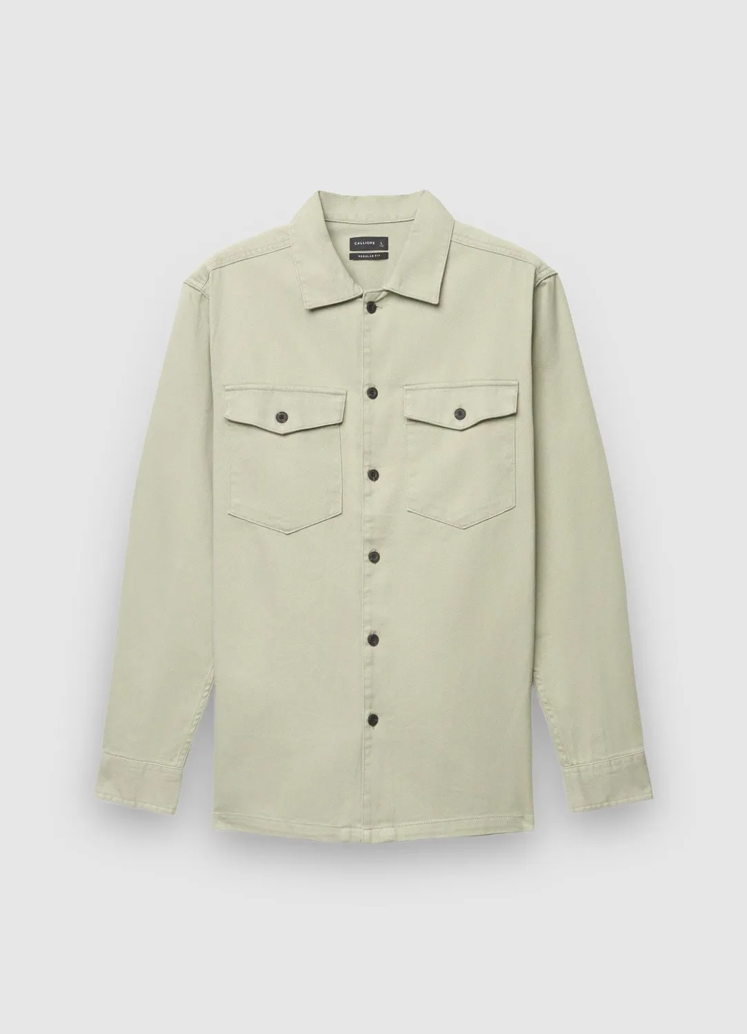 Calliope Chemise worker homme unie poches