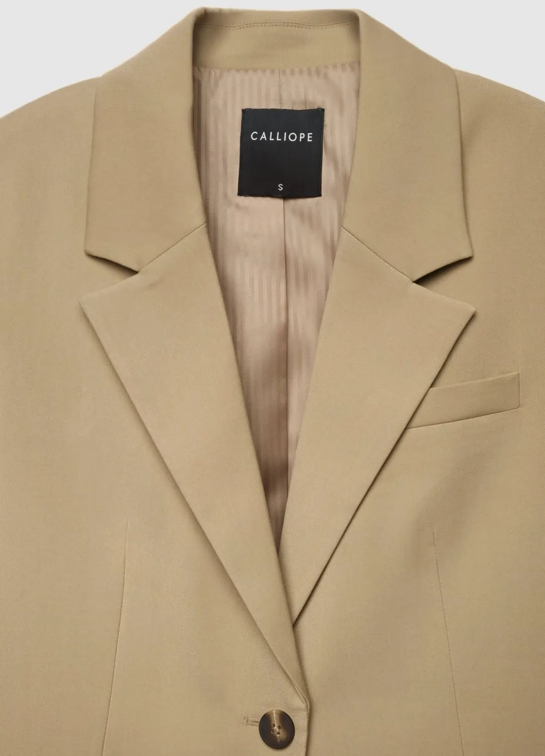 Calliope veste tailleur unie femme un bouton