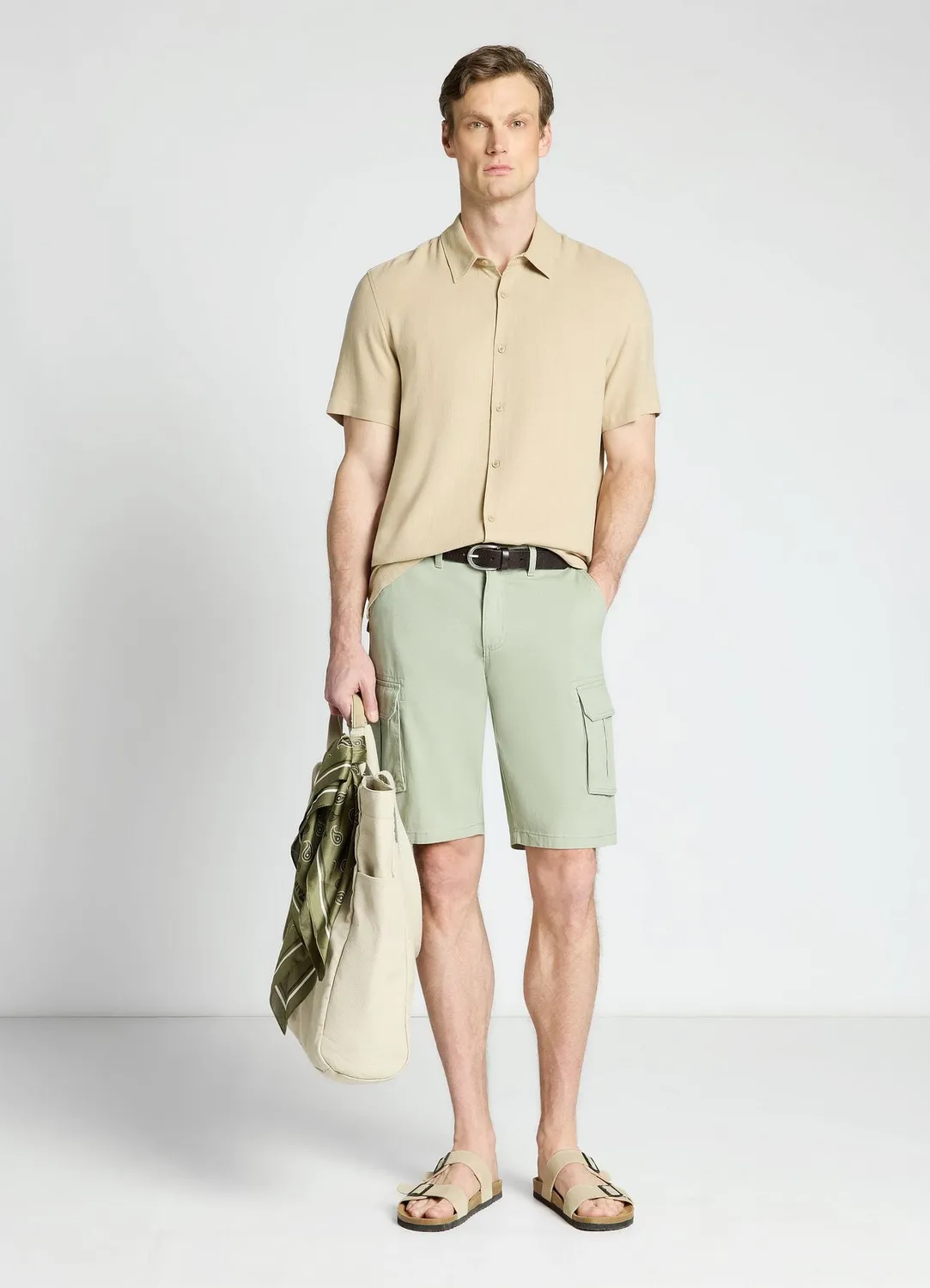 Calliope Chemise classique homme lin manches courtes