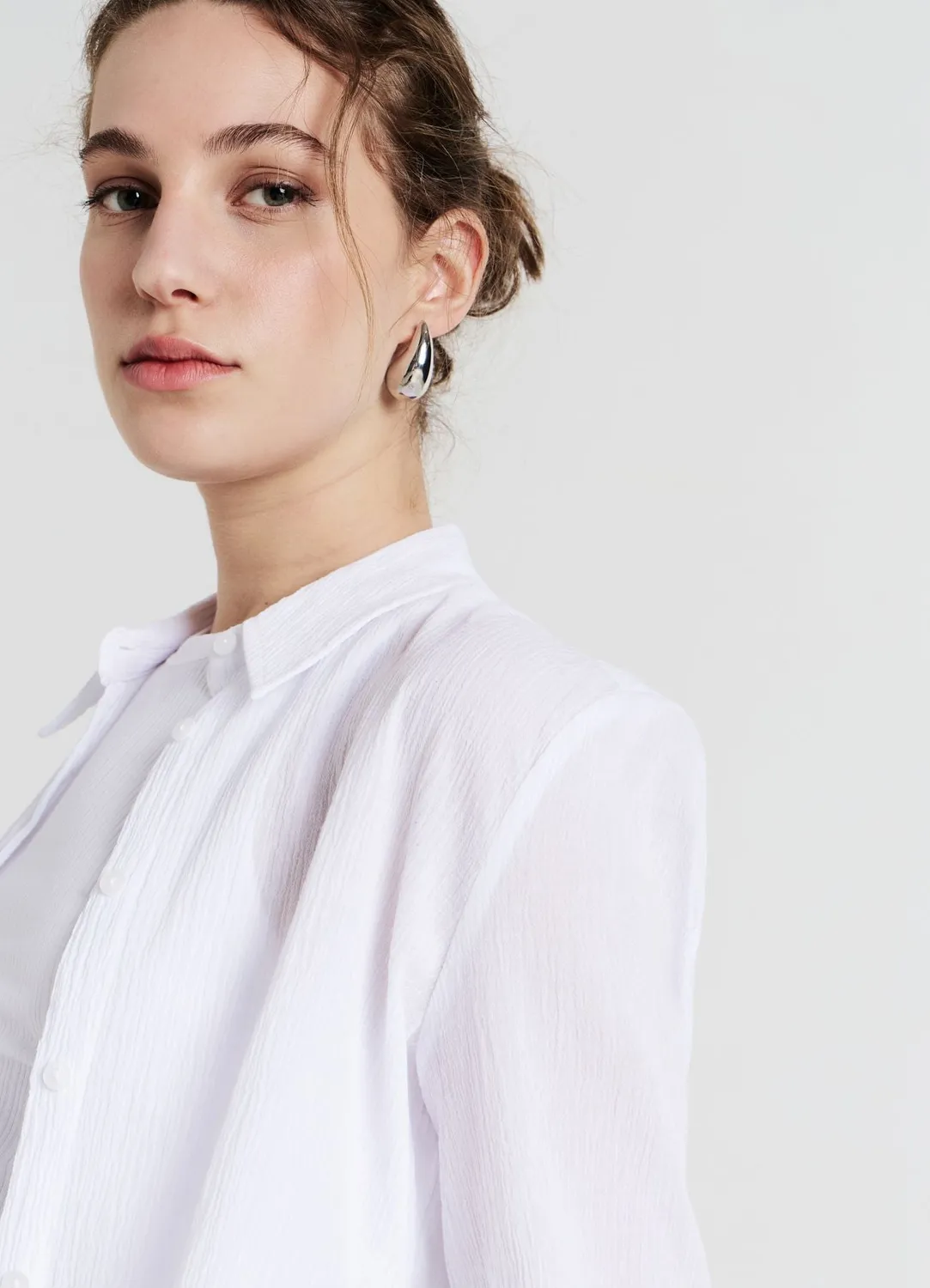 Calliope chemise classique coton femme manches longues