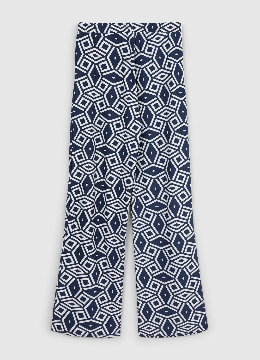 Calliope Palazzo pantalon large femme imprimé taille élastique