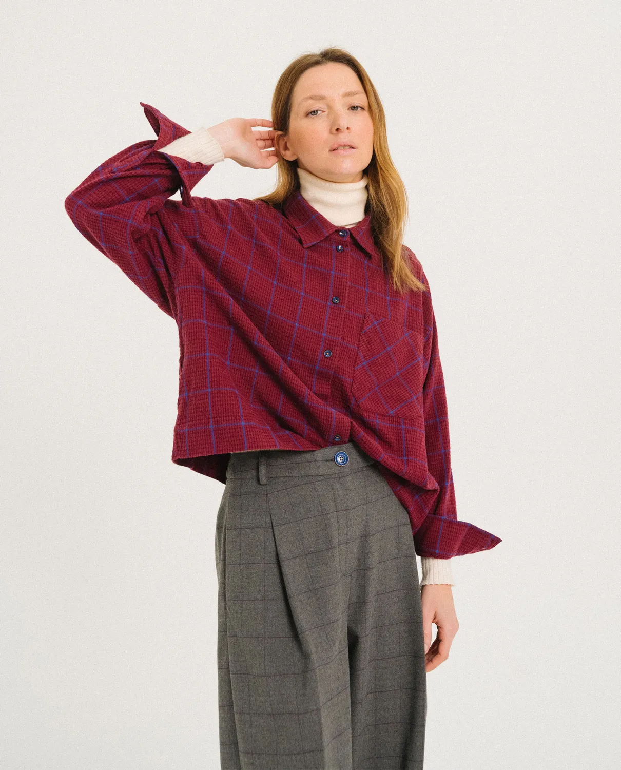 Tinsels Usk Dreamers chemise flanelle carreaux