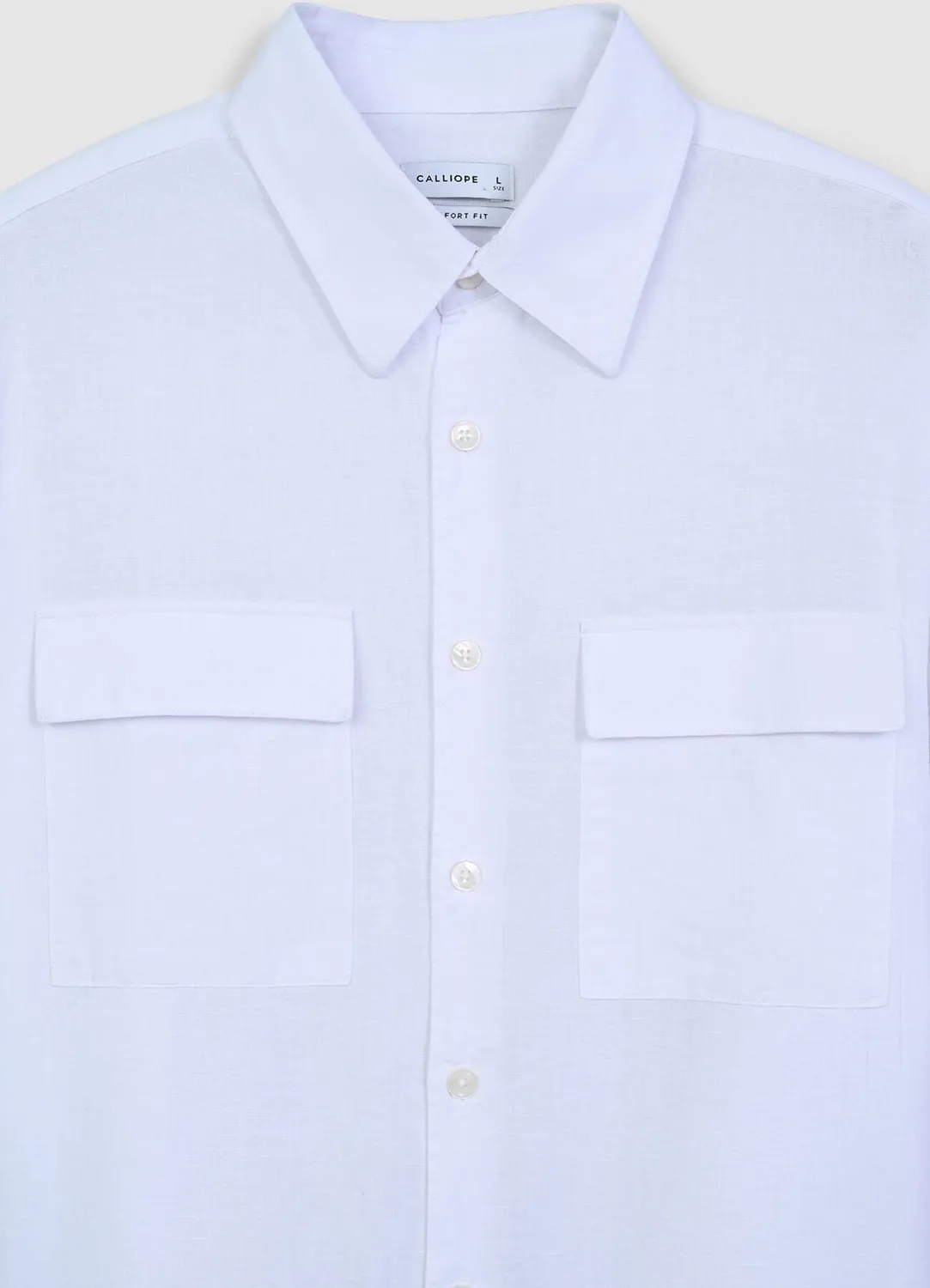 Calliope chemise homme coton manches longues poches