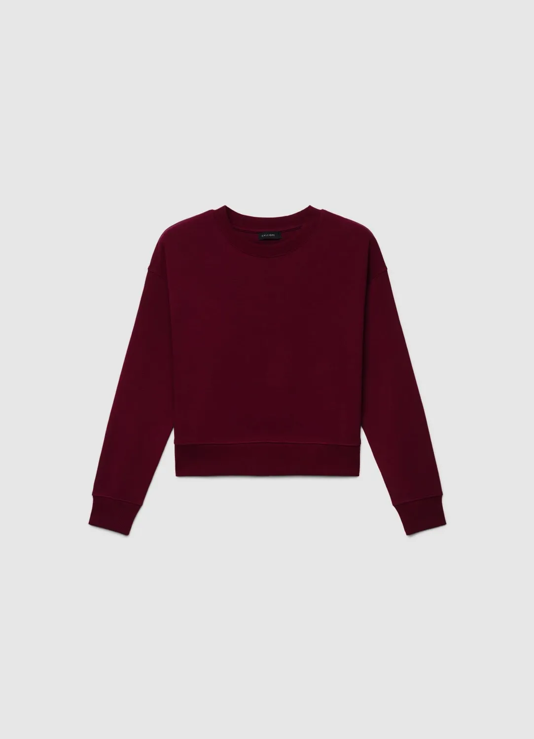 Calliope sweat col rond uni sans capuche
