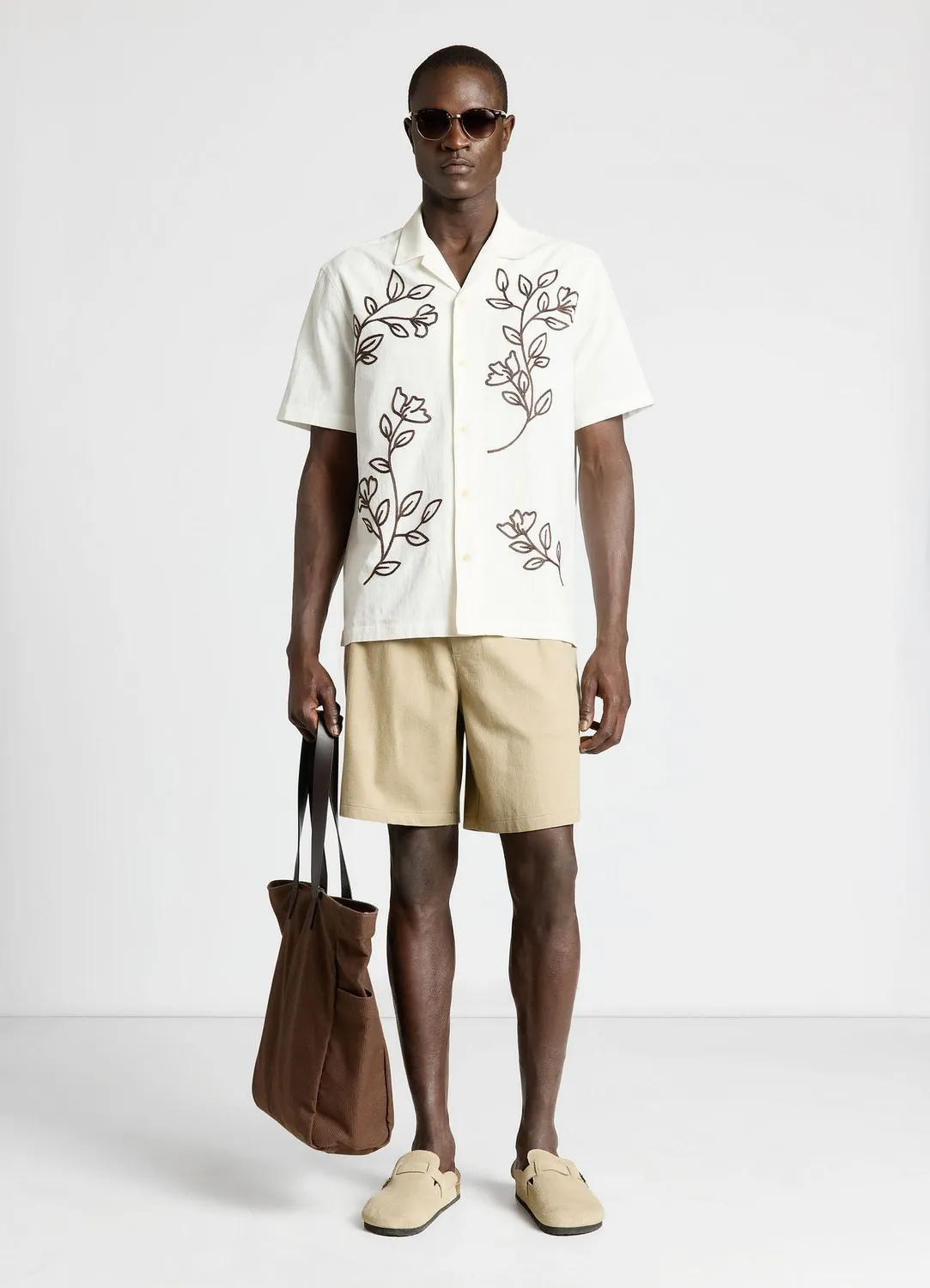 Calliope short homme jogger lin mélangé uni