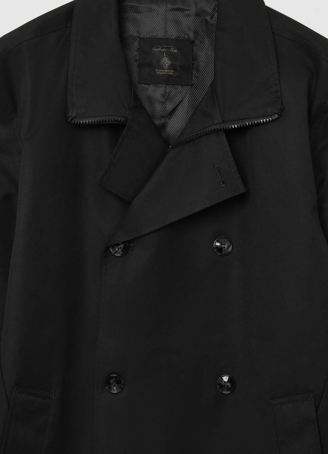 Calliope trench court double boutonnage manteau homme bureau