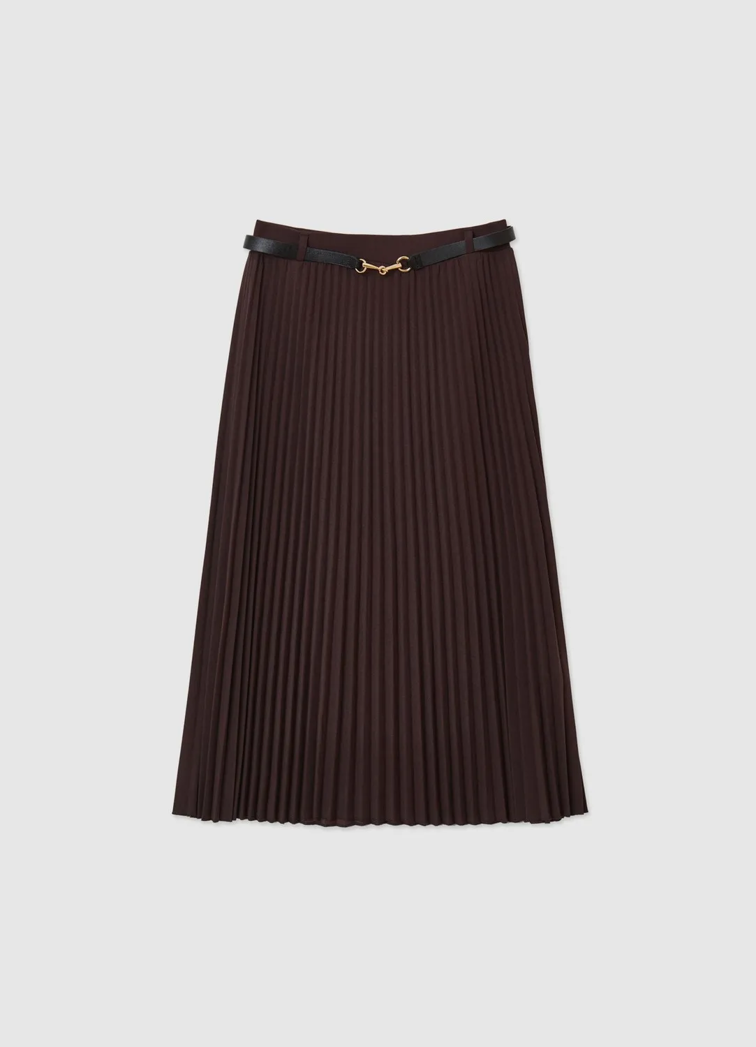 Calliope jupe plissée ceinture femme longue plis