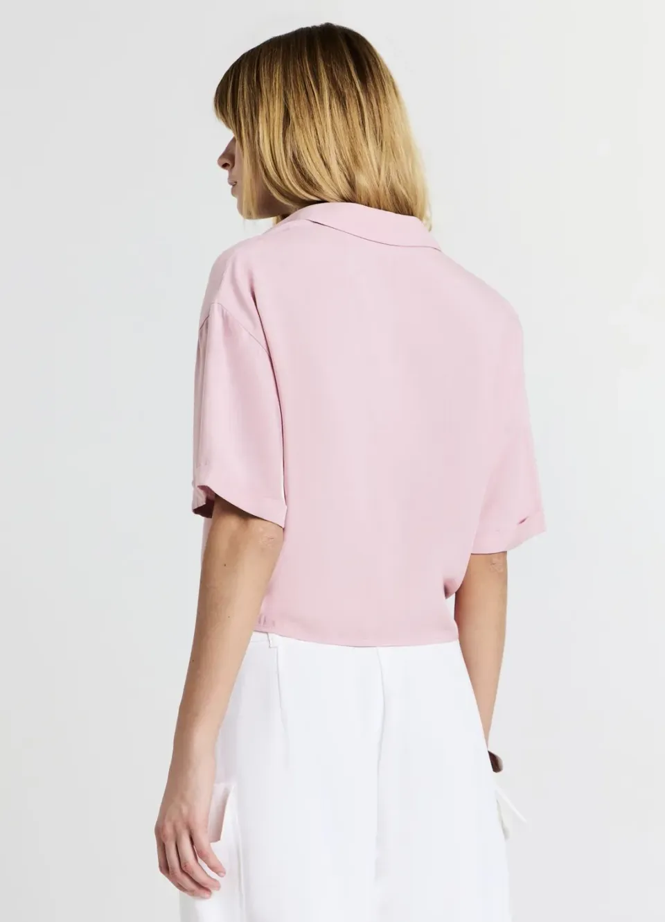 Calliope chemise femme nœud manches courtes