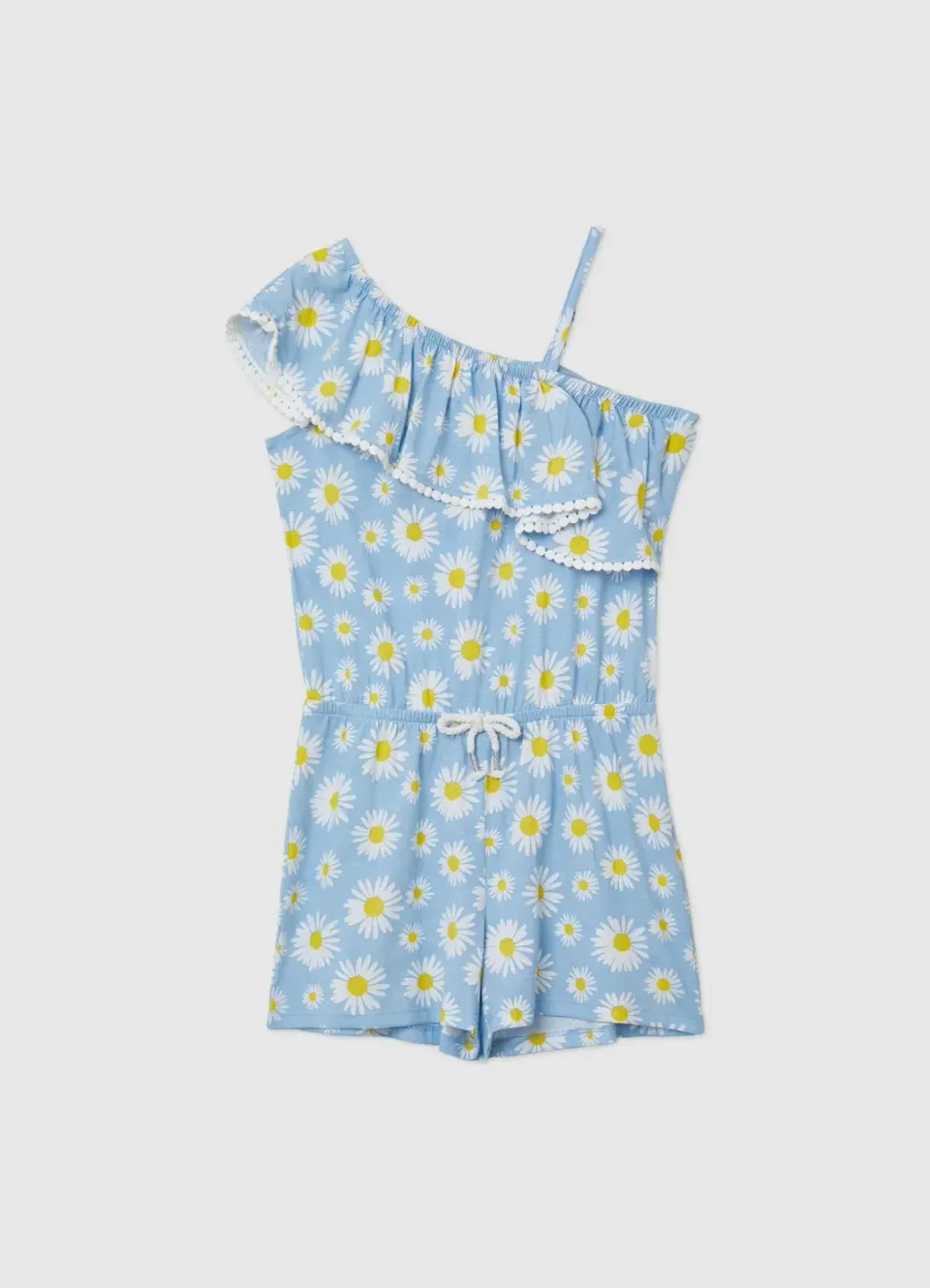 Calliope combishort fille monospalla fleurs volant