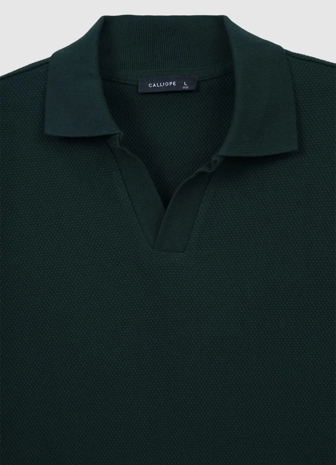 Calliope polo homme coton uni manches courtes