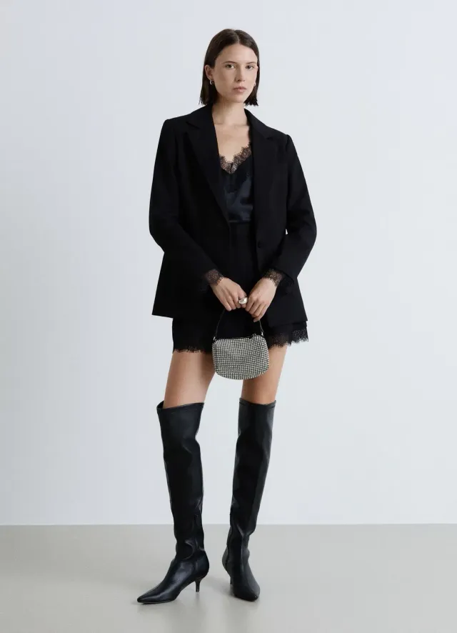 Calliope veste blazer femme dentelle