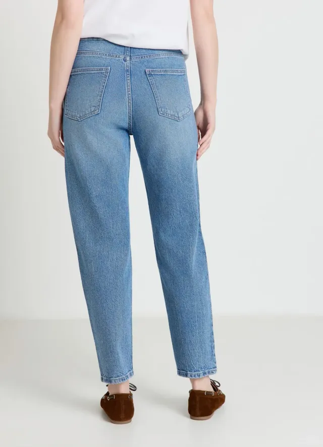 Calliope jean mom fit femme taille haute 5 poches