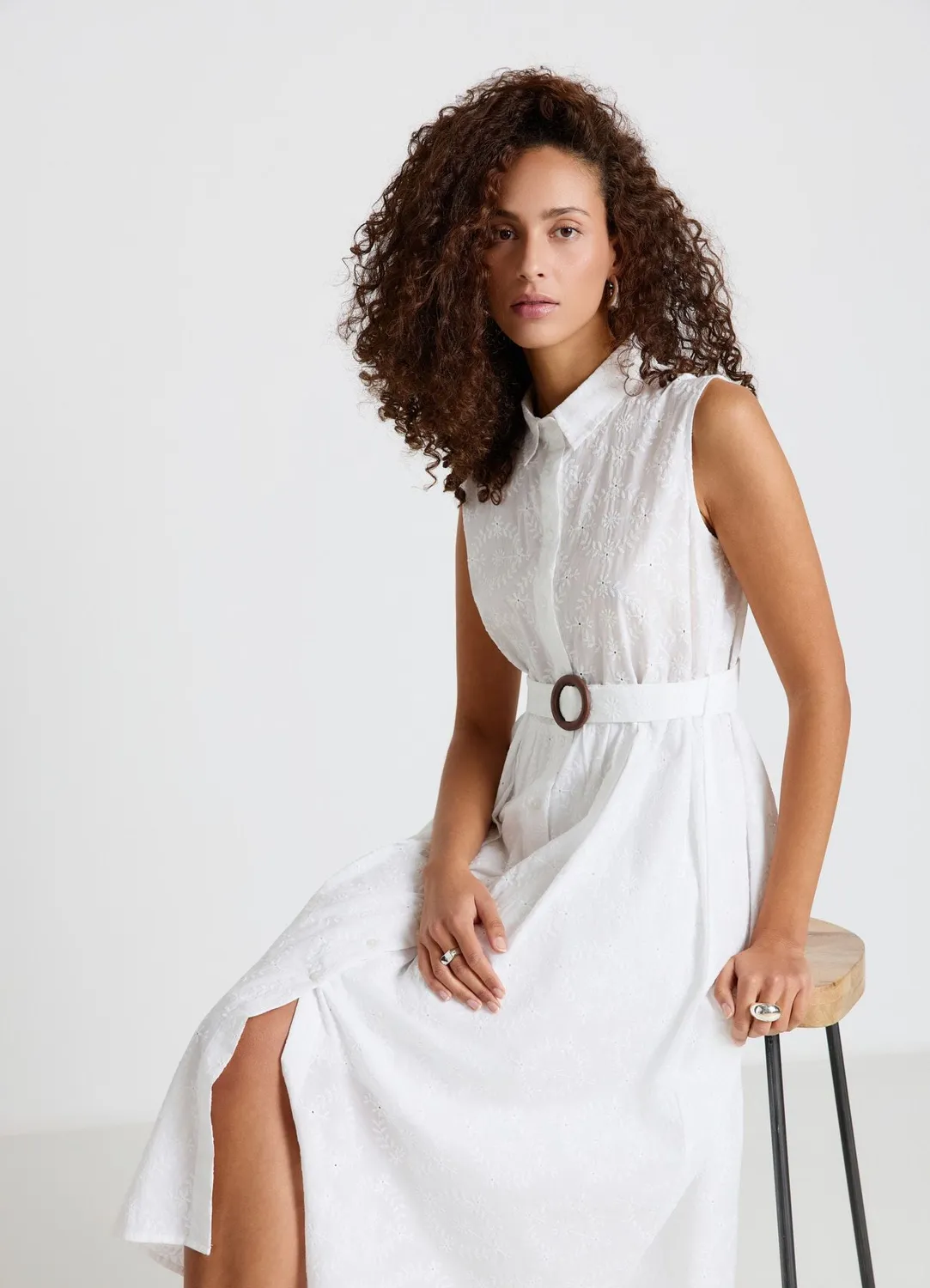 Calliope Chemisier robe chemisier femme sangallo