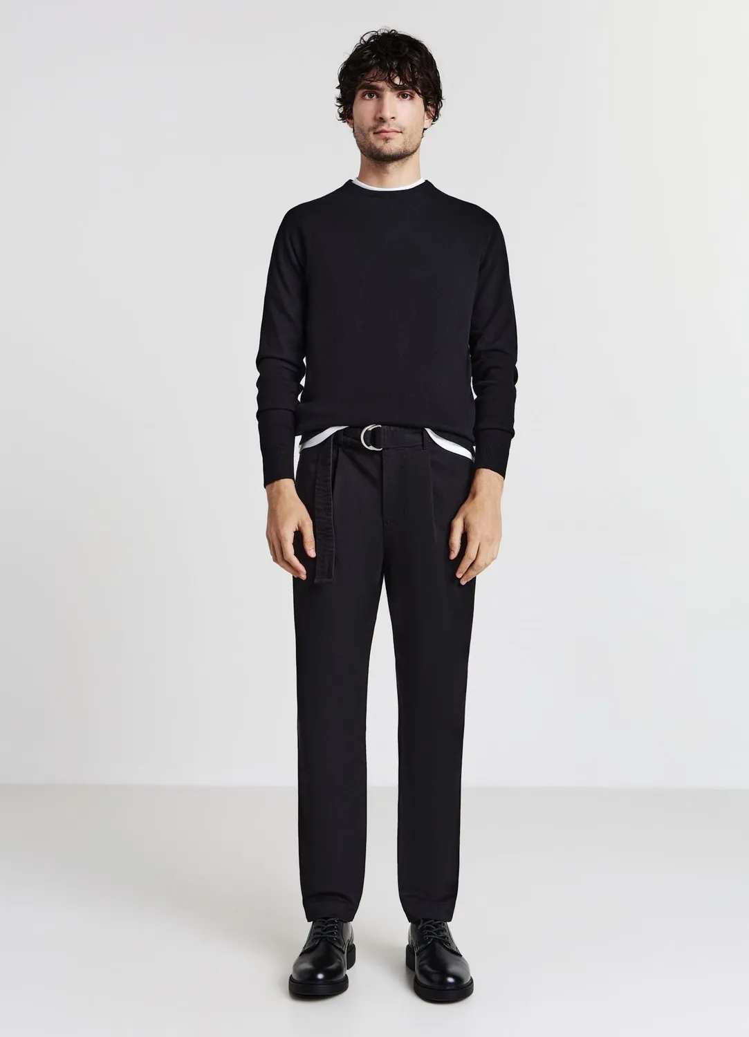 Calliope chino homme avec ceinture à boucle