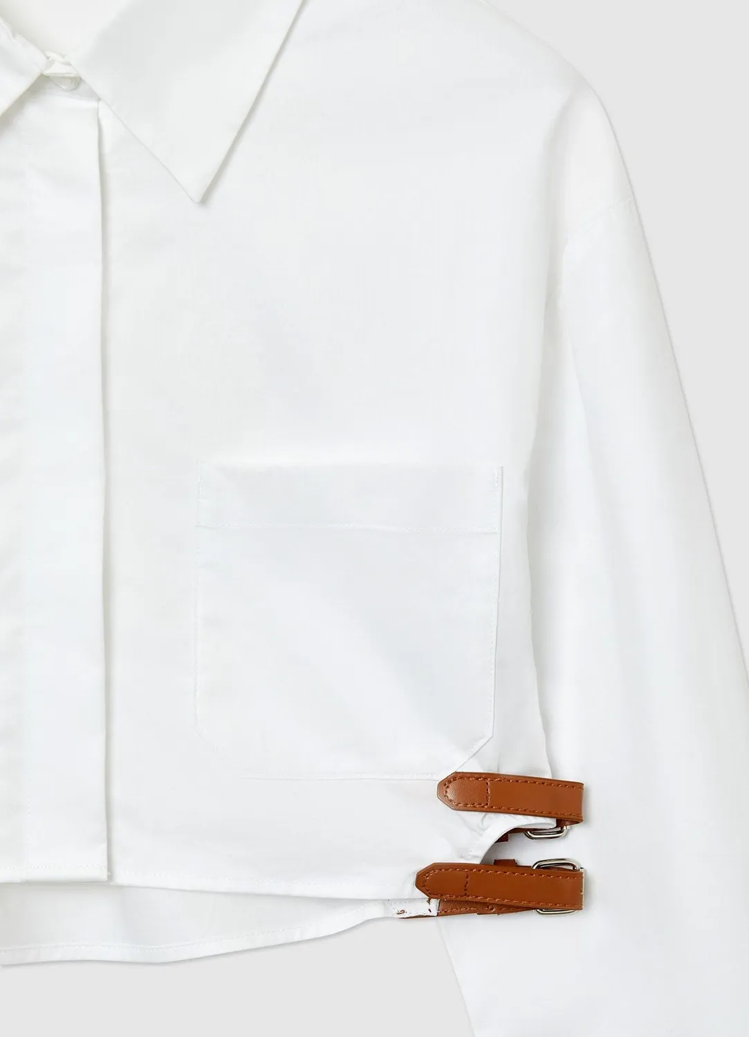 Calliope chemise crop boucles femme manches longues