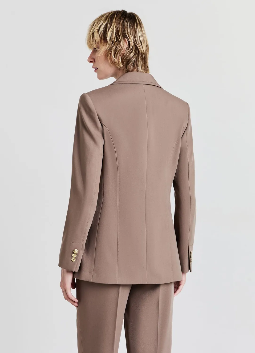 Calliope veste blazer 2 boutons dorés femme unie