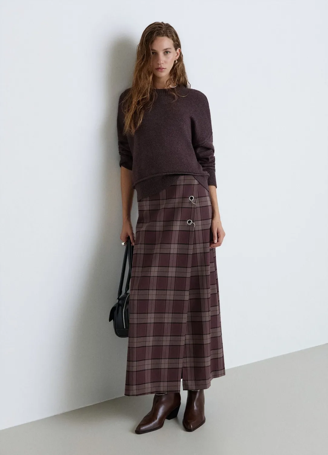 Calliope pull col rond femme manches longues uni