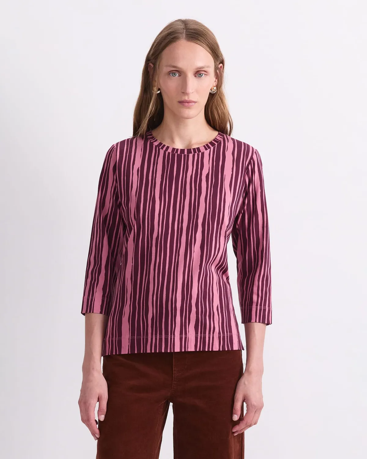 Sportscraft Stripe Print Mercerised tee rayé femme 3/4