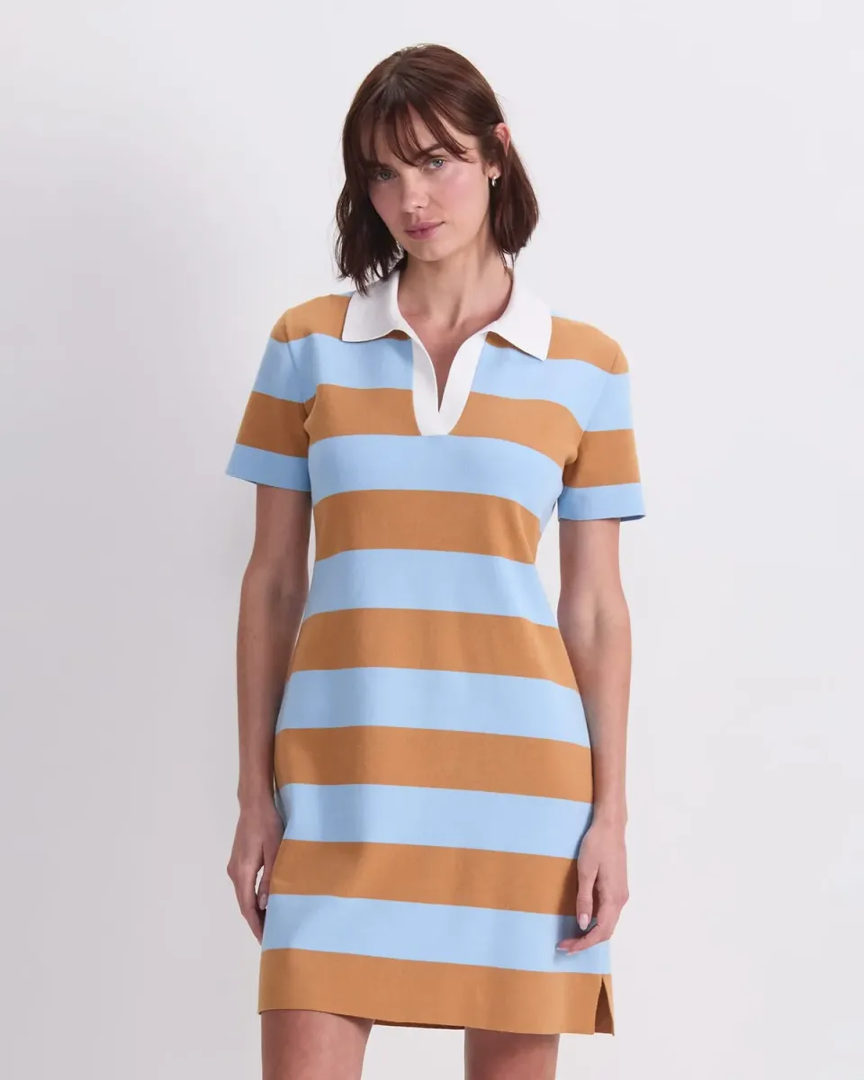 Sportscraft Knit Polo Mini robe maille col V
