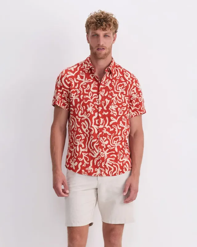 Sportscraft Milo chemise imprimée lin homme