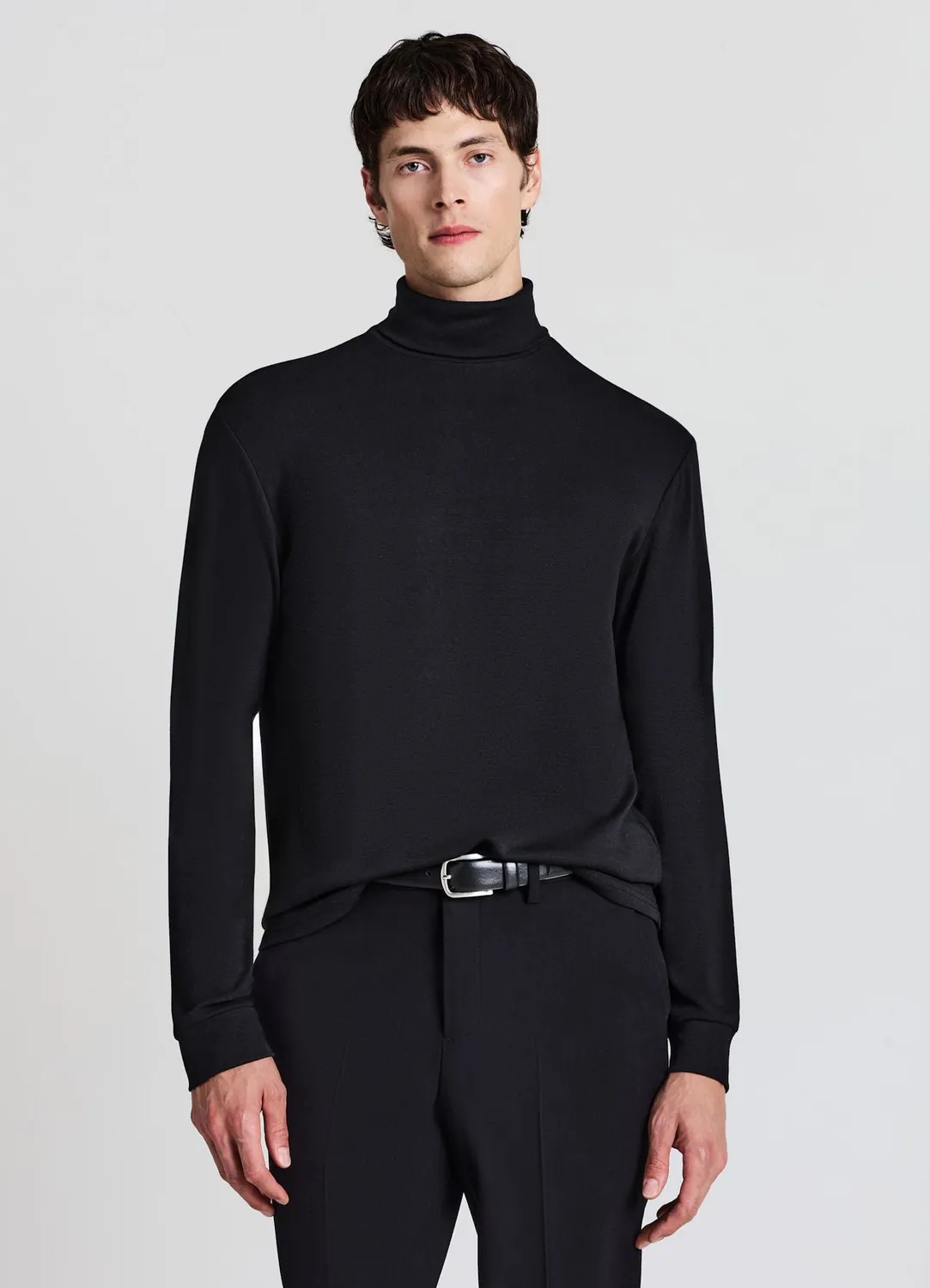 Calliope T-shirt col roulé homme coton uni