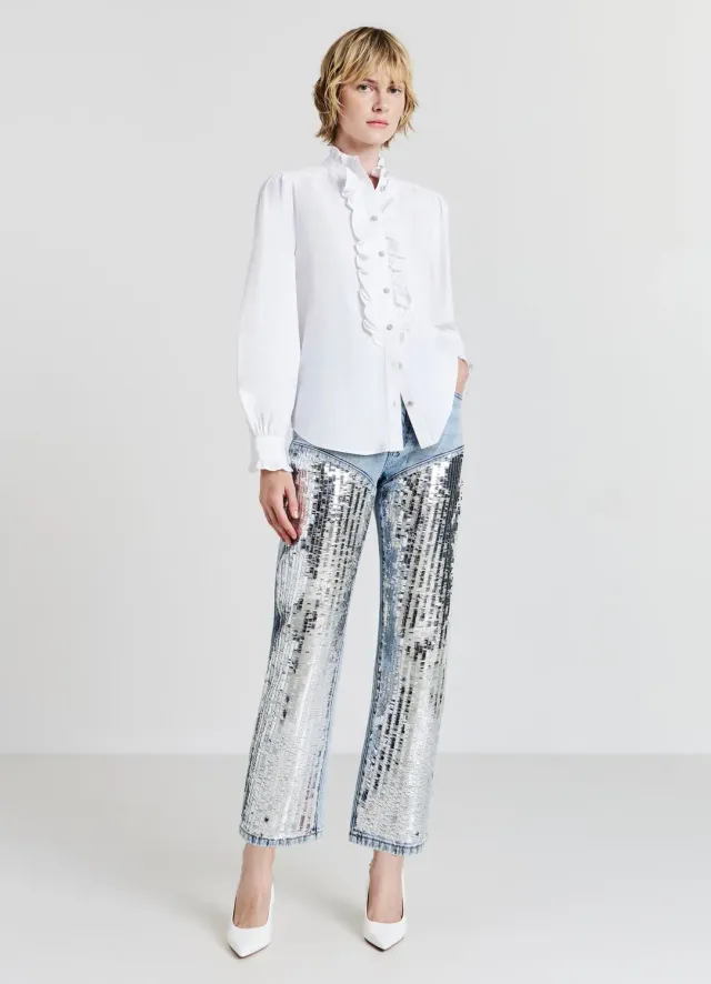 Calliope Jean Paillettes Femme 5 Poches Coupe Regular
