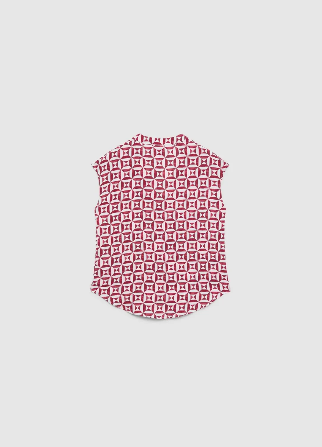 Calliope chemise géométrique femme col V manches courtes