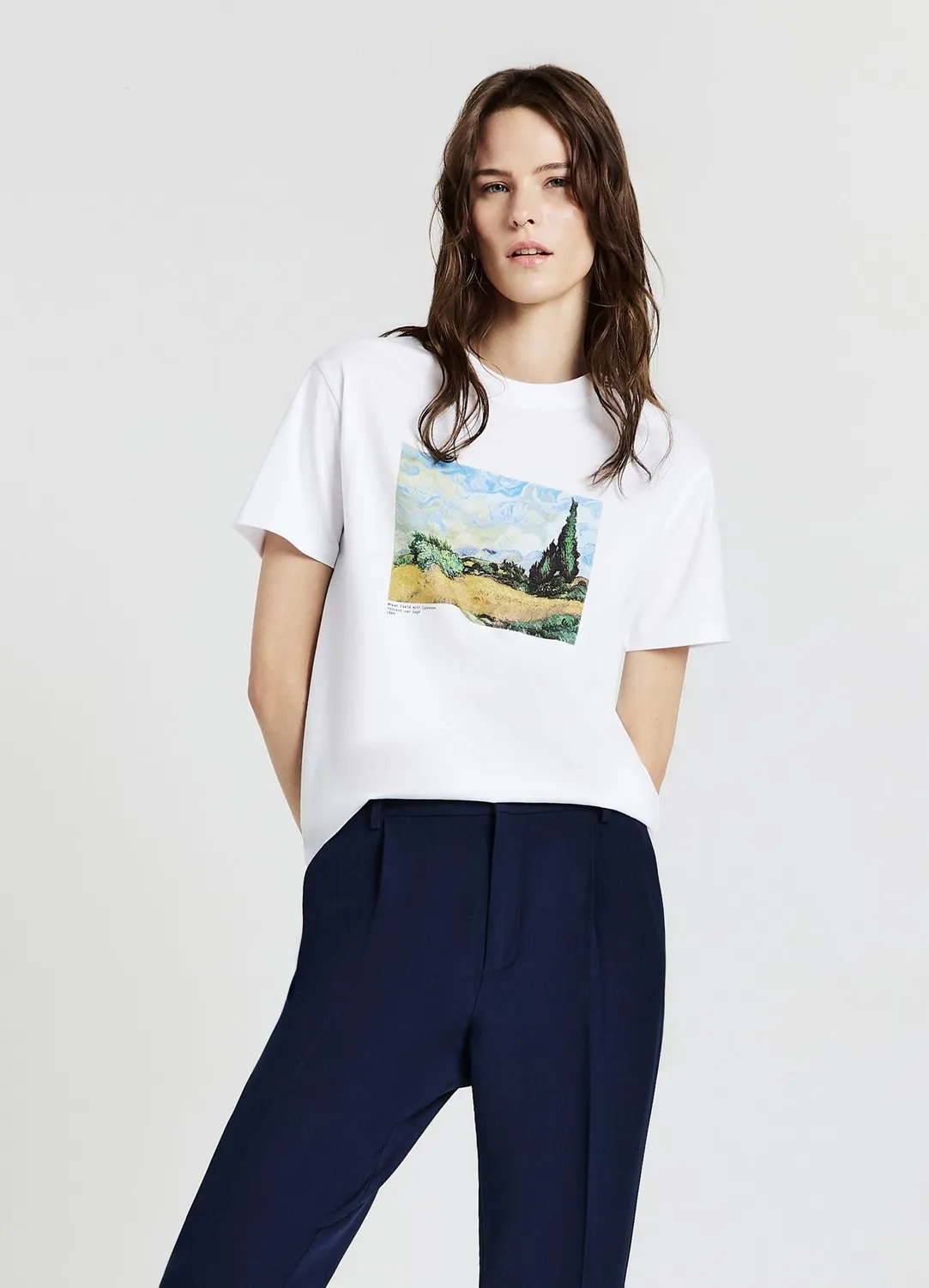 Calliope t-shirt femme coton imprimé art col rond XS-3XL
